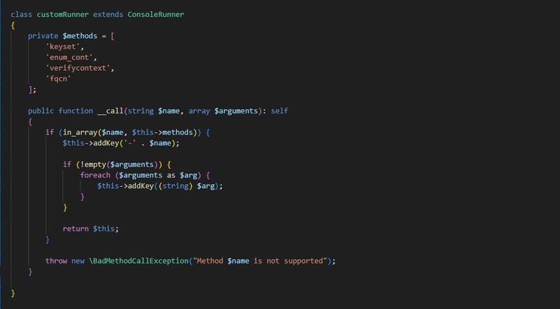 Fluent CLI in PHP: Creating Console Commands with __call and No Boilerplate